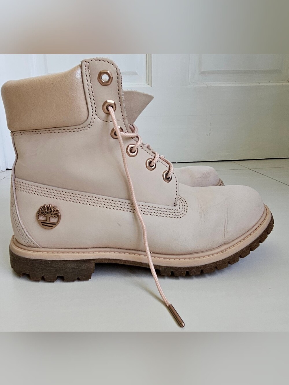 Timberland Women's Premium Leather Boot - Soft Pink